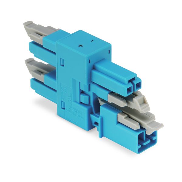 3-way distribution connector 2-pole Cod. I blue image 1