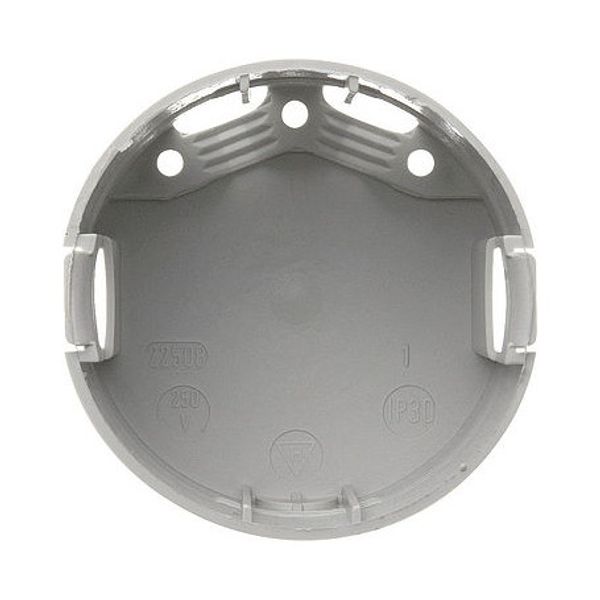 Contact protection box Ø 49 mm, Integro module inserts, grey image 1