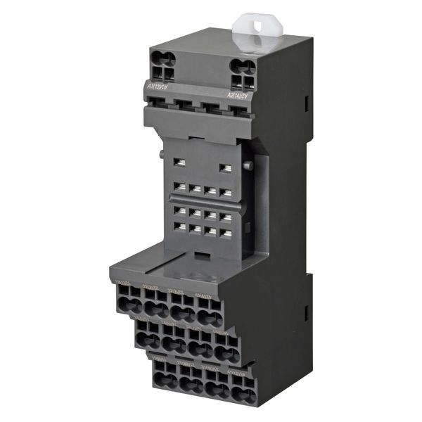 Socket, DIN rail/surface mounting, 31 mm, 14-pin, Push-in terminals, image 2