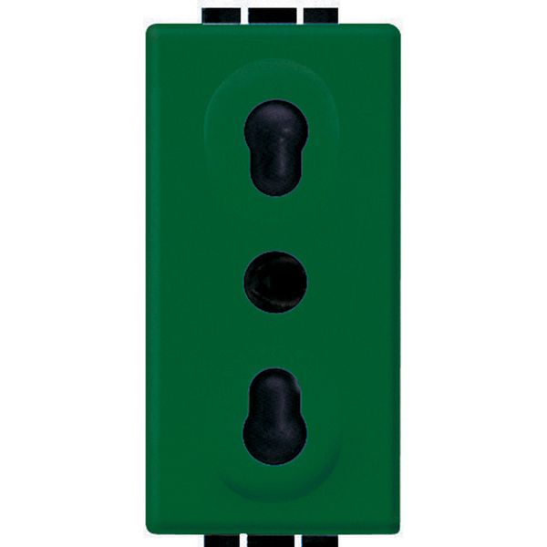socket 2P+E 10/16A green image 1