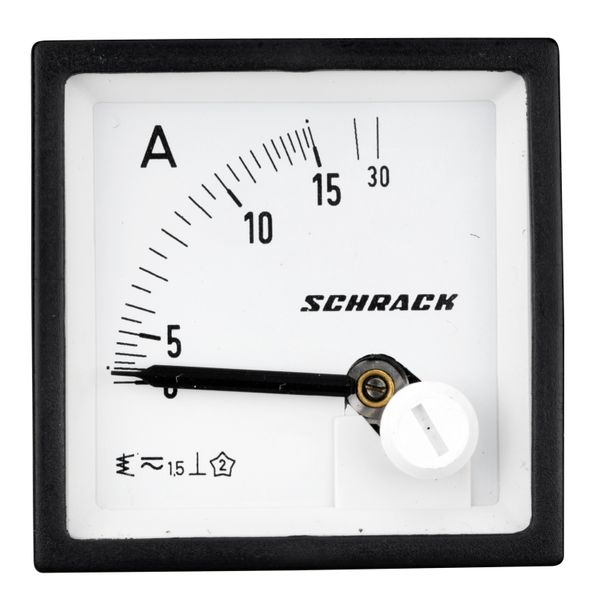 Ammeter, 48x48mm, 15A, AC, Direct measuring image 2