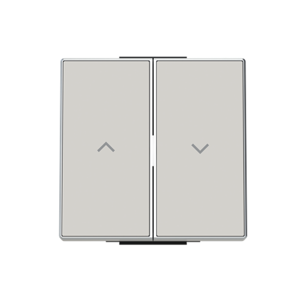 8596.22 DN Rocker blind.2 ch. for Venetian blind, Two-part button Sand - Sky Niessen image 1