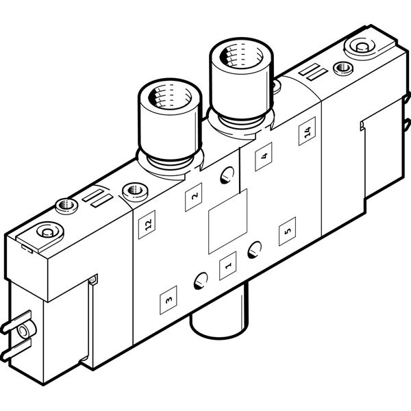 CPE10-M1BH-5/3G-M5-B Air solenoid valve image 1