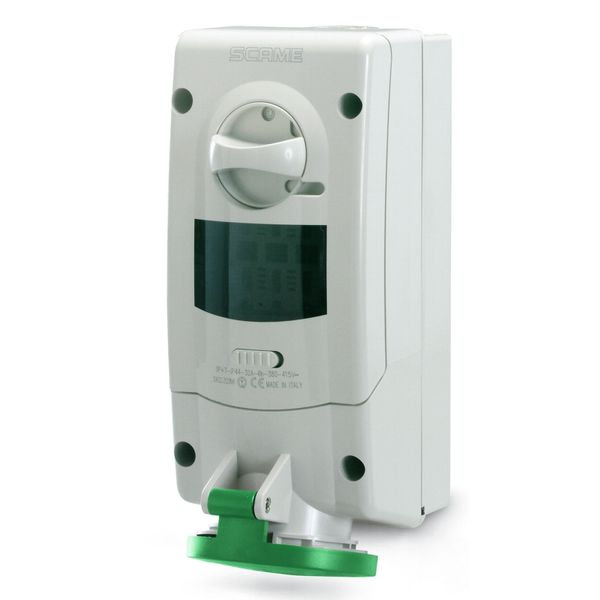 INTERLOCKED SOCKET 2P+E IP44 32A 2h >50V image 3