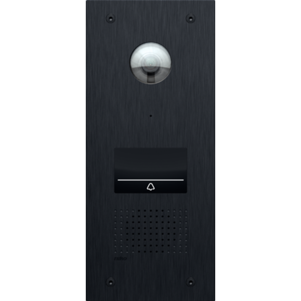 External video unit for Niko Home Control, with 1 illuminated touch bu image 1