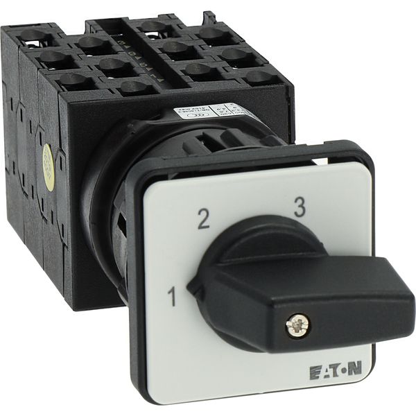 Step switches, T0, 20 A, centre mounting, 6 contact unit(s), Contacts: 12, 45 °, maintained, Without 0 (Off) position, 1-3, Design number 8476 image 21