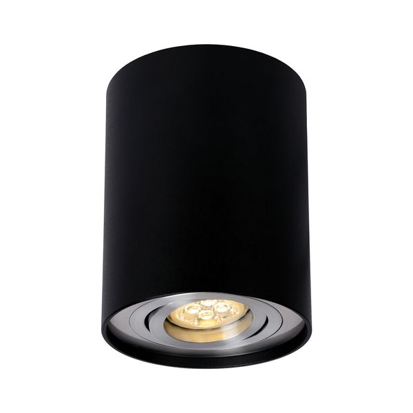 CHLOE GU10 SPOT SURFACE MOUNTED GU10 250V IP20 80x130mm BLACK round adjustable with round base image 2