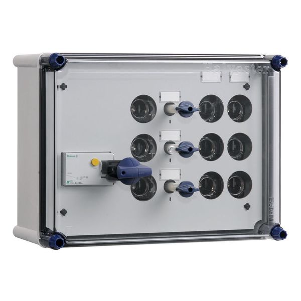 Light+power distribution enclosure RCCB 40A 30mA+busbar image 4