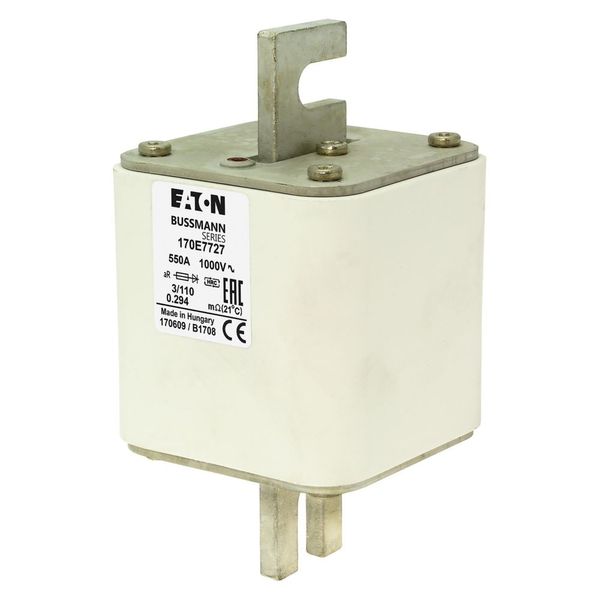 Fuse-link, high speed, 450 A, AC 1000 V, DIN 3, aR, DIN, visual indicator image 12