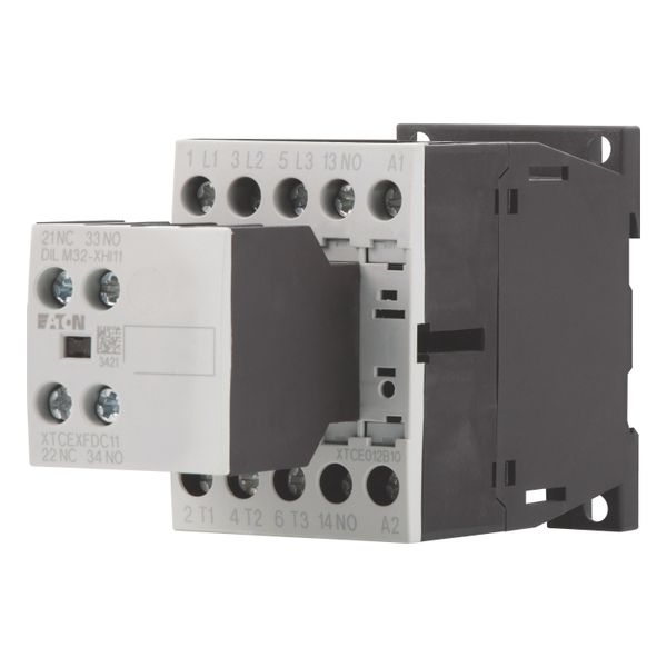 Contactor, 380 V 400 V 5.5 kW, 2 N/O, 1 NC, 230 V 50/60 Hz, AC operation, Screw terminals image 2