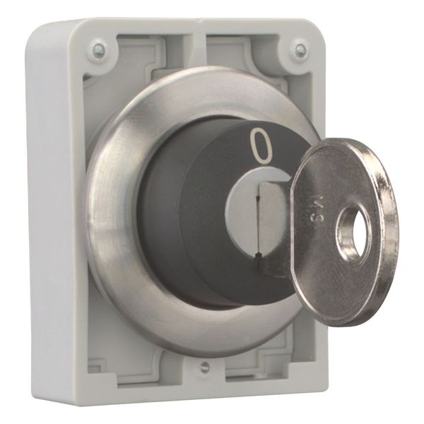 Key-operated actuator, Flat Front, maintained, 2 positions, MS4, Key withdrawable: 0, Bezel: stainless steel image 7