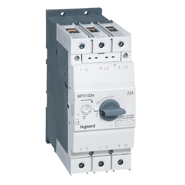 MPCB MPX³ 100H - thermal magnetic - motor protection - 3P - 22 A - 100 kA image 1