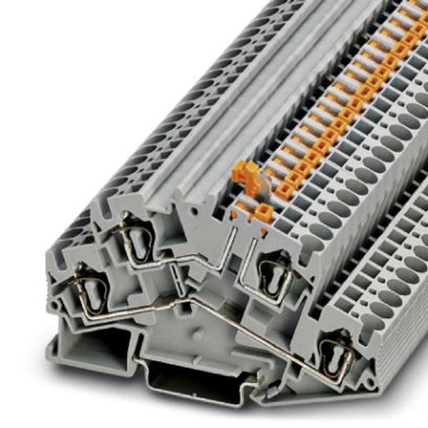 Knife disconnect terminal block STTBS 4-MT BU image 1