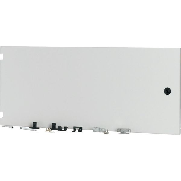 Section wide door, closed, HxW=350x800mm, IP55, grey image 2