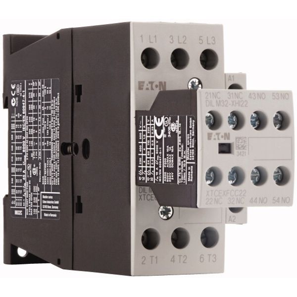 Contactor, 380 V 400 V 15 kW, 3 N/O, 2 NC, 230 V 50 Hz, 240 V 60 Hz, AC operation, Screw terminals image 4