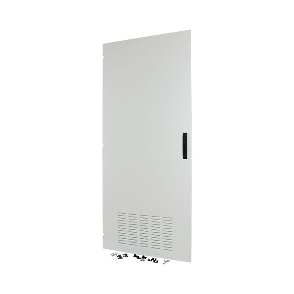 Section door, ventilated IP42, hinges left, HxW = 2000 x 300mm, grey image 3