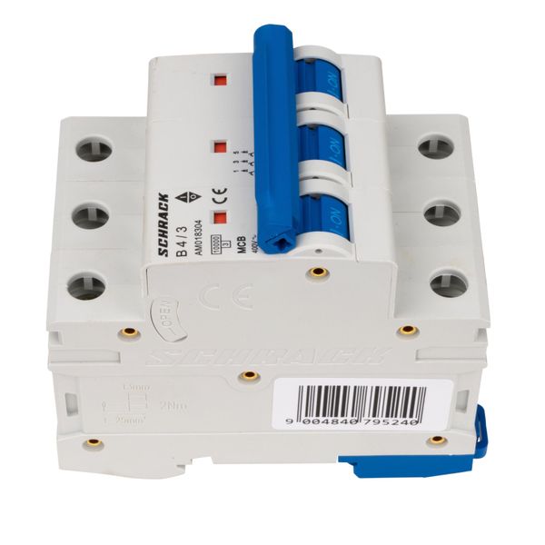 Miniature Circuit Breaker (MCB) AMPARO 10kA, B 4A, 3-pole image 4