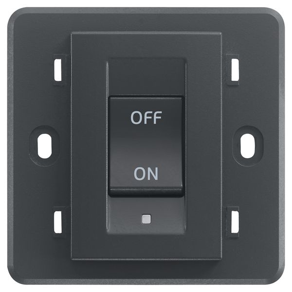 2P 45A 1-way switch grey image 1