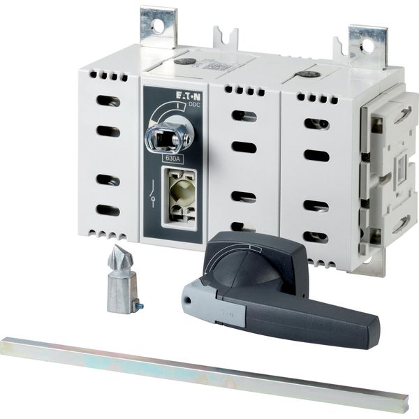 DC switch disconnector, 250 A, 2 pole, 2 N/O, 2 N/C, with grey knob, rear mounting image 3