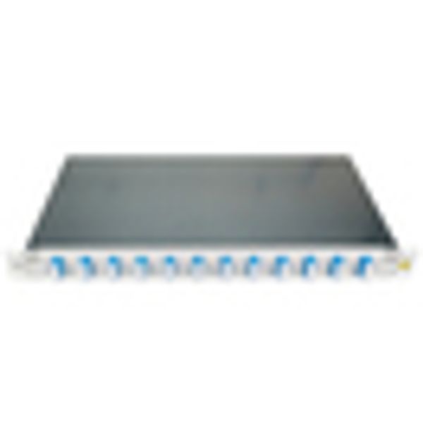 FO Patchpanel 19", 1U, sliding, for 12 fibers, SC, SM image 5