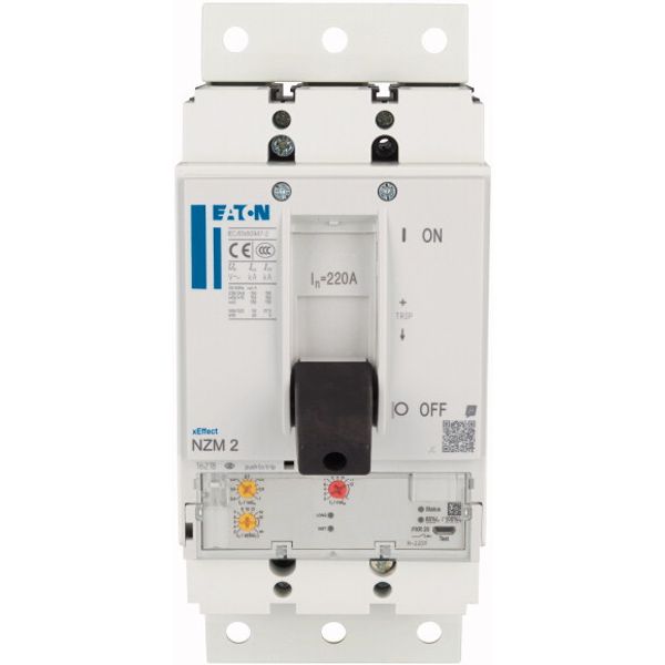 NZM2 PXR20 circuit breaker, 220A, 3p, plug-in technology image 3