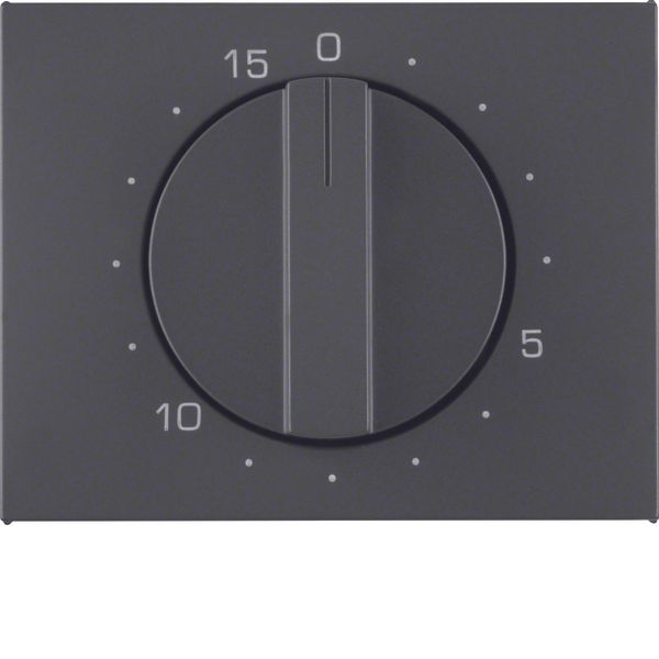 Centre plate for mechanical timer, K.1, ant. matt, lacq. image 1