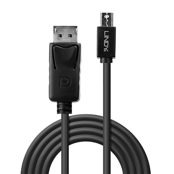 Mini DP to DP Cable, Black, 2m MiniDisplayPort to DisplayPort image 2