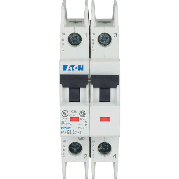 Miniature circuit breaker (MCB), 1.5 A, 2p, characteristic: B image 9