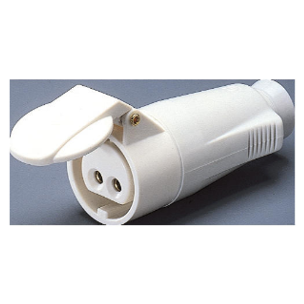 STRAIGHT CONNECTOR - IP44 - 3P 16A 40-50V 50-60HZ - WHITE - 12H - SCREW WIRING image 1