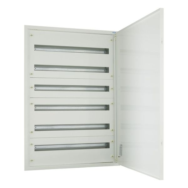 Complete flush-mounted flat distribution board, white, 33 SU per row, 6 rows, type C image 15