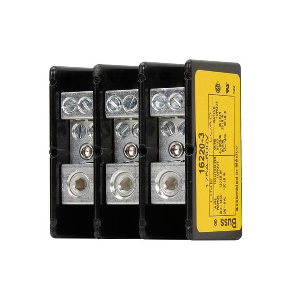 Terminal block, low voltage, 175 A, AC 600 V, DC 600 V, 3P, UL image 4
