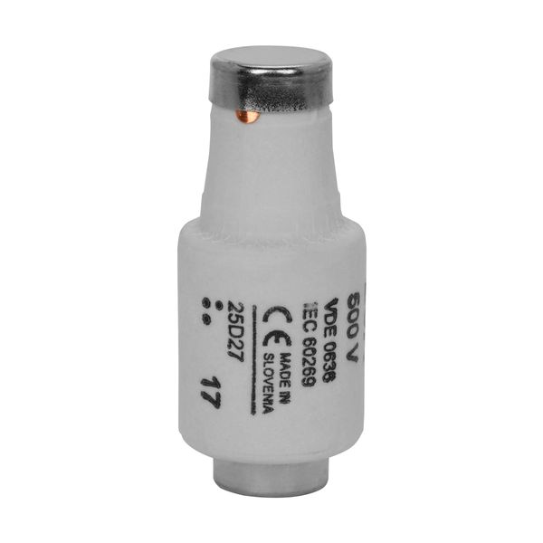 Fuse-link, LV, 25 A, AC 500 V, D2, gL/gG, IEC, time-delay image 17