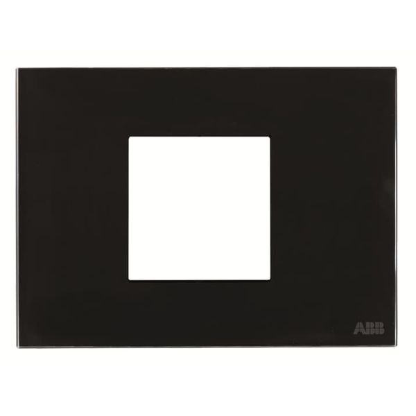 N2372.1 CN Frame 2 modules 1gang Black Glass - Zenit image 1