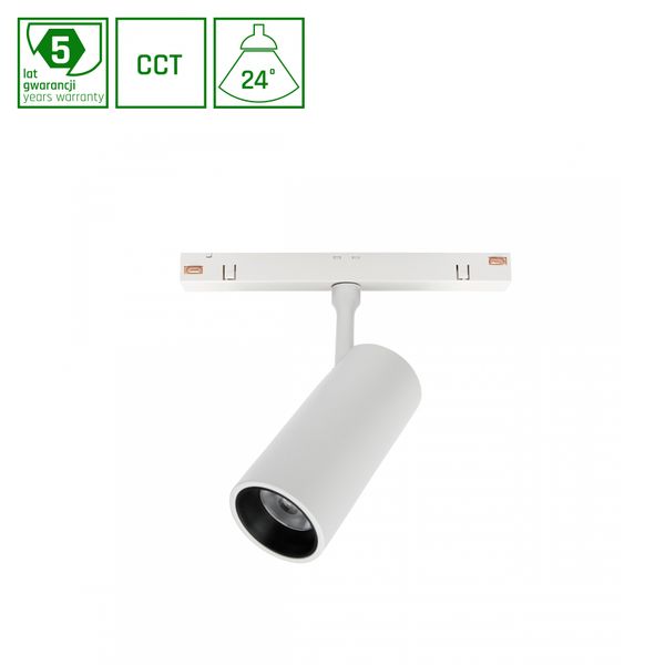 SYSTEM SHIFT SMART- SPOT M TRACK LIGHT FI44X161X106MM 10W 24DEG WHITE CCT/DIM 5 Y WARRANTY image 1