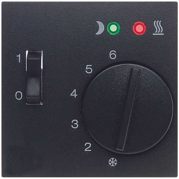 Floor thermostat, with centre plate, inclusive sensor B.x anthracite,  image 2