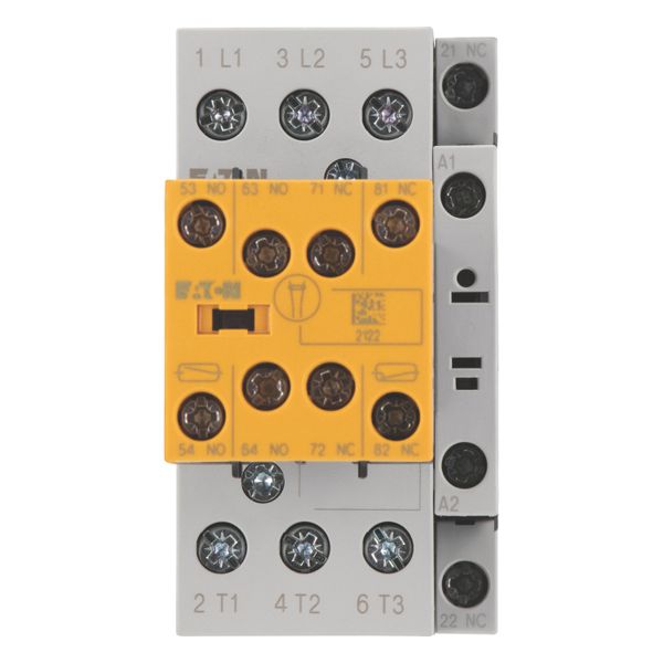 Safety contactor, 380 V 400 V: 15 kW, 2 N/O, 3 NC, 230 V 50 Hz, 240 V 60 Hz, AC operation, Screw terminals, With mirror contact (not for microswitches image 10