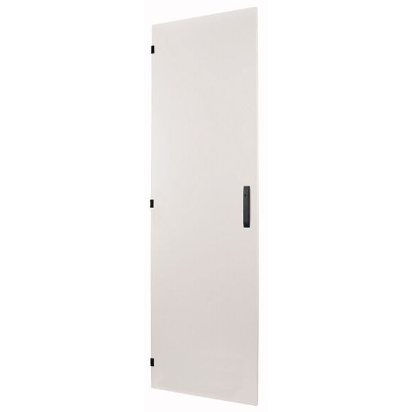 Section door, closed IP55, left or right-hinged, HxW = 1800 x 425mm, grey image 1