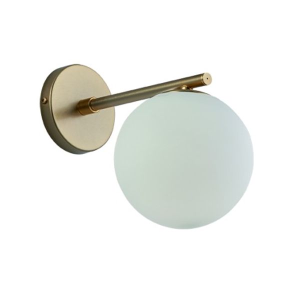 Wall Light Straight Arm Globe image 1