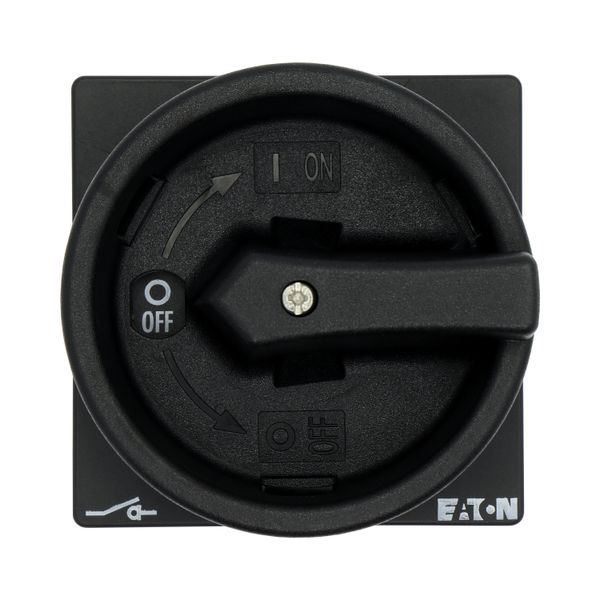 Main switch, T0, 20 A, flush mounting, 4 contact unit(s), 8-pole, STOP function, With black rotary handle and locking ring, Lockable in the 0 (Off) po image 30