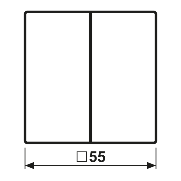 Rocker for push-button 2-gang A102BFANM image 4