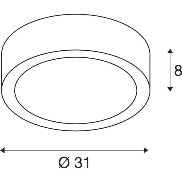 GL 105 E27, max. 2x25W, round, white plaster image 4