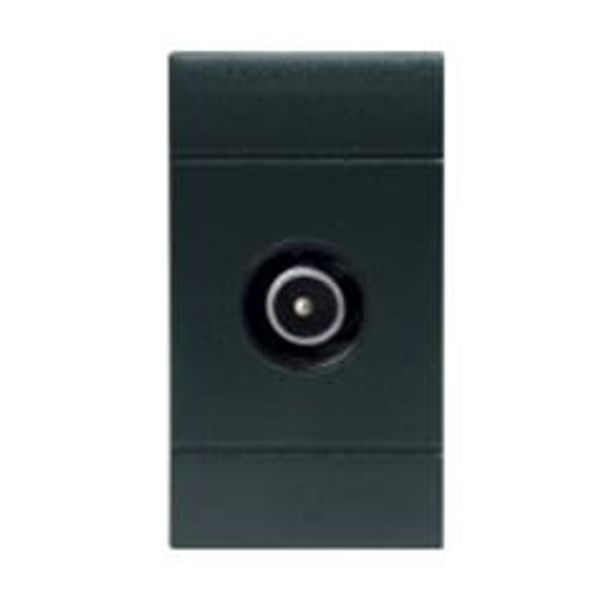 TV OUTLET MALE ATTEN.10DB ANTHRACITE image 2