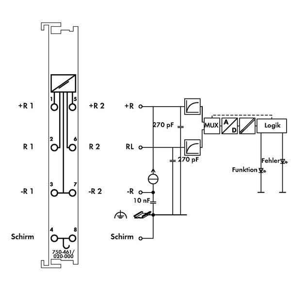 2-channel analog input For NTC 20k resistance sensors light gray image 4