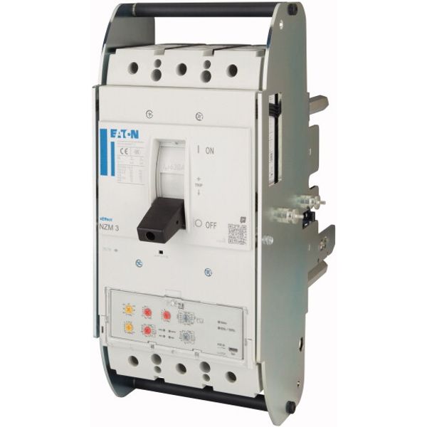 NZM3 PXR20 circuit breaker, 630A, 3p, earth-fault protection, withdrawable unit image 4