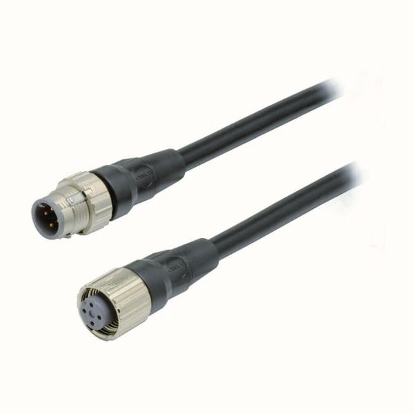 Cable with connectors on both cable ends, Smartclick M12 straight sock image 3