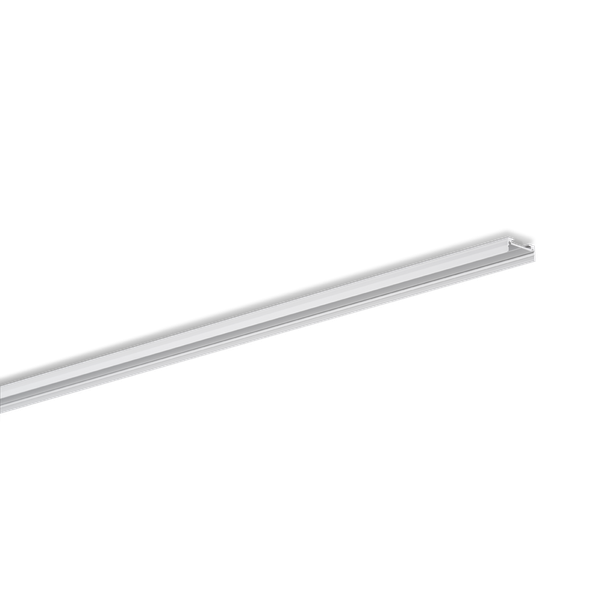 Surface-mount aluminium profile for 2 LED-strips, flaches U-Profil MEDIUM, Länge 2m image 1