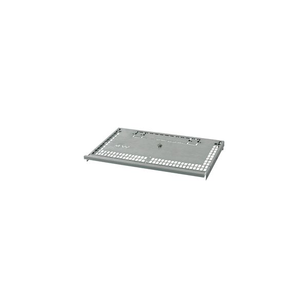 Partition, NZM4 component mounting area/cable connection area, withdrawable unit with remote operator, main busbar back, W=600mm image 2