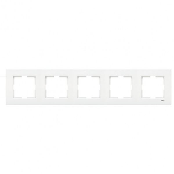Karre Accessory White Five Gang Frame image 1
