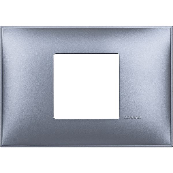 CLASSIA - cover plate 2P centered blue metal image 2