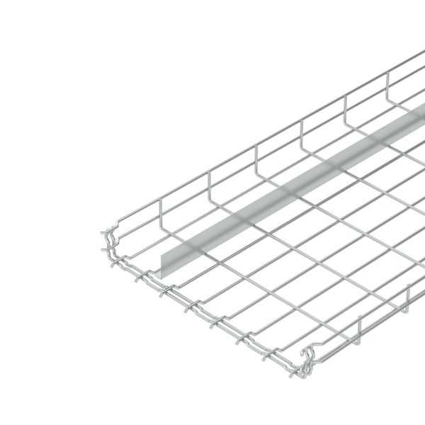GRM-T 55 400 G Mesh cable tray GRM with 1 barrier strip 55x400x3000 image 1